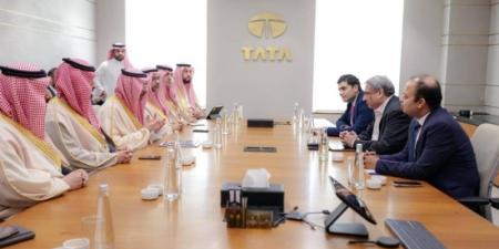 الخريف يبحث مع مجموعة TATA الهندية فرص التعاون في الصناعات العسكرية والطيران والإلكترونيات - ميديا سبورت