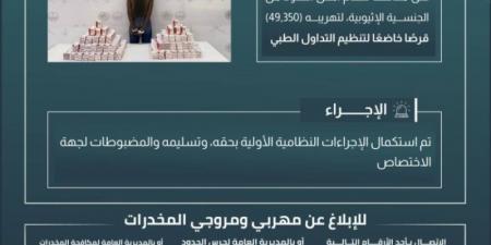 حرس الحدود بعسير يقبض على مخالف لنظام أمن الحدود لتهريبه (49,350) قرصًا خاضعًا لتنظيم التداول الطبي - ميديا سبورت