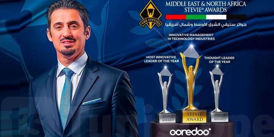 منصور راشد الخاطر، الرئيس التنفيذي ل Ooredoo تونس، يفوز بثلاث جوائز في جوائز ستيفي الشرق الأوسط وشمال أفريقيا 2025 - ميديا سبورت