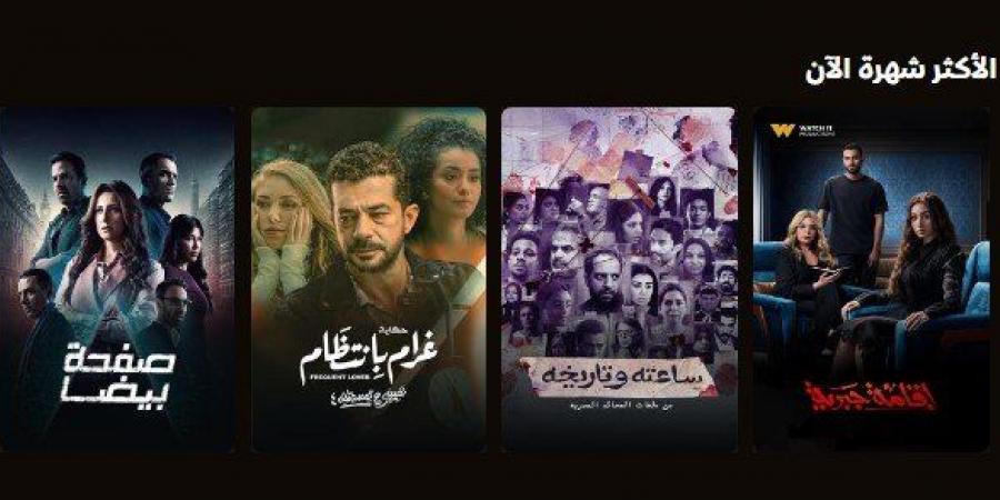 مسلسل إقامة جبرية يحقق الأكثر مشاهدة في مصر على watch it - ميديا سبورت