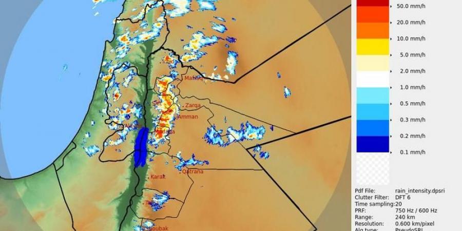 الأرصاد:هطول أمطار غزيرة في أجزاء من محافظات شمال ووسط المملكة في هذه الأثناء - ميديا سبورت