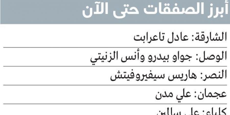 10 أندية تستفيد حتى الآن من «الانتقالات الشتوية» - ميديا سبورت