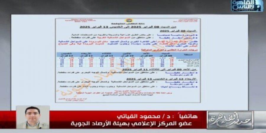 أمطار وصقيع.. «الأرصاد» تكشف أجواء الساعات المقبلة - ميديا سبورت