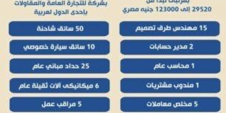 مرتبات تصل لـ 123 ألف جنيه.. «العمل» توفر وظائف في دولة عربية (التخصصات والشروط) - ميديا سبورت