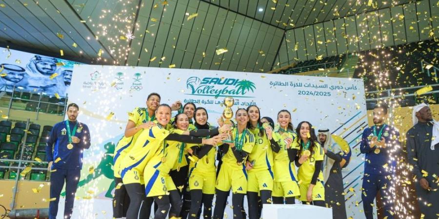 سيدات النصر تتوجن بلقب الدوري الممتاز للكرة الطائرة - ميديا سبورت