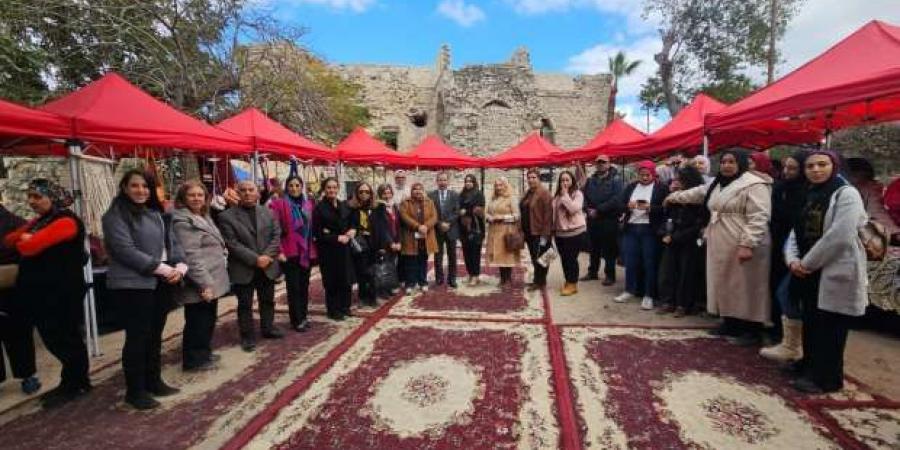 معرض مشغولات تراثية بأيدي المرأة الفلسطينية في الإسكندرية - ميديا سبورت